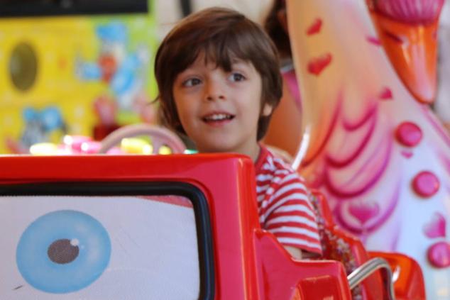 Imagen de la feria en la jornada de domingo, día del niño. 