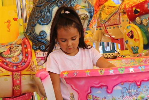 Imagen de la feria en la jornada de domingo, día del niño. 
