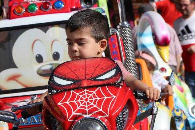 Imagen de la feria en la jornada de domingo, día del niño. 