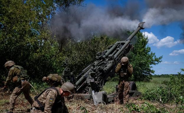 Soldados ucranianos en el frente de Donetsk, en el Donbás