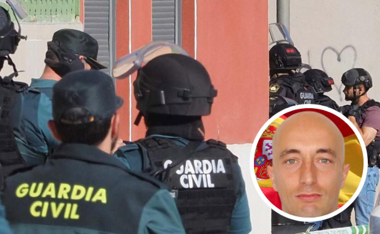 imagen del operativo en el que perdió la vida el teniente coronel leonés de la Guardia Civil. 