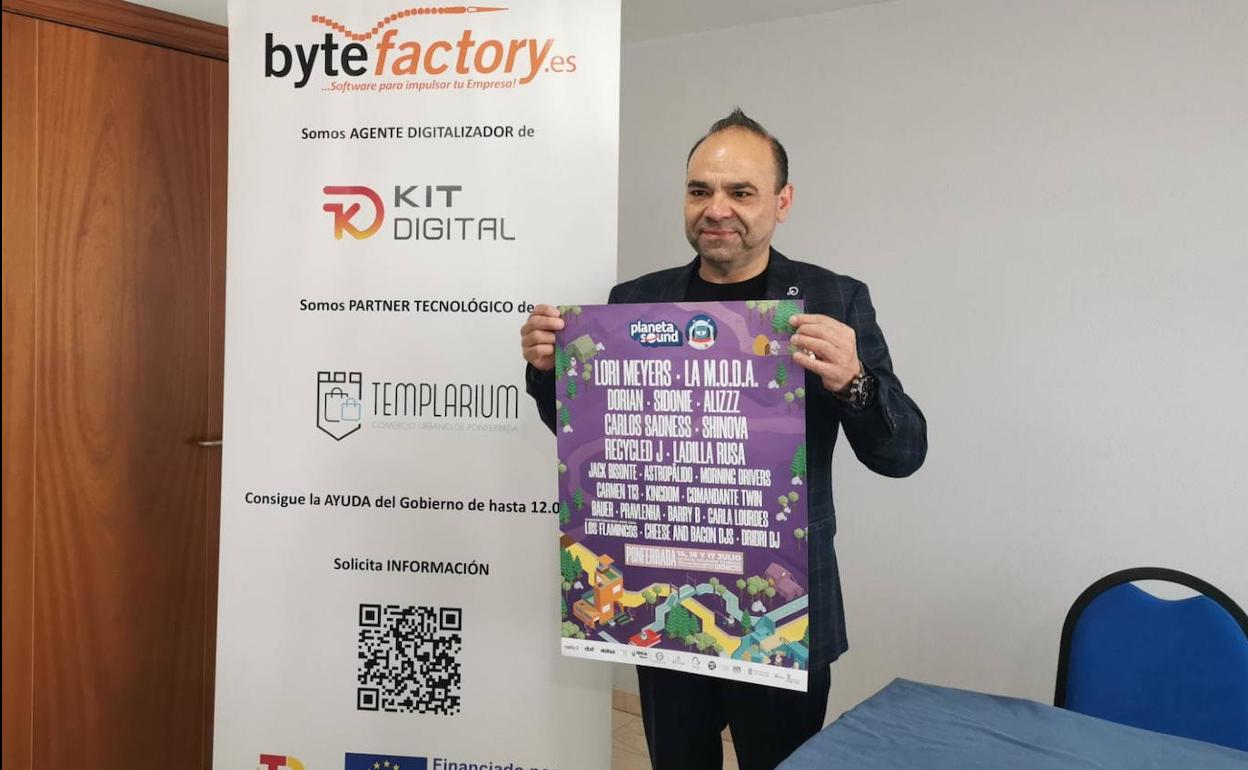 El presidente de Templarium, Felipe Álvarez, durante la presentación.