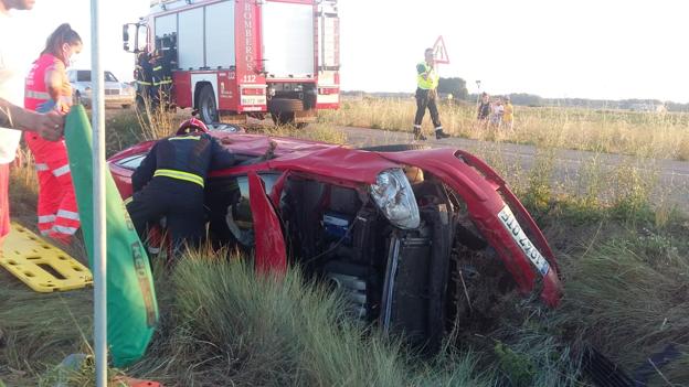 Accidente en Fresno de la Vega