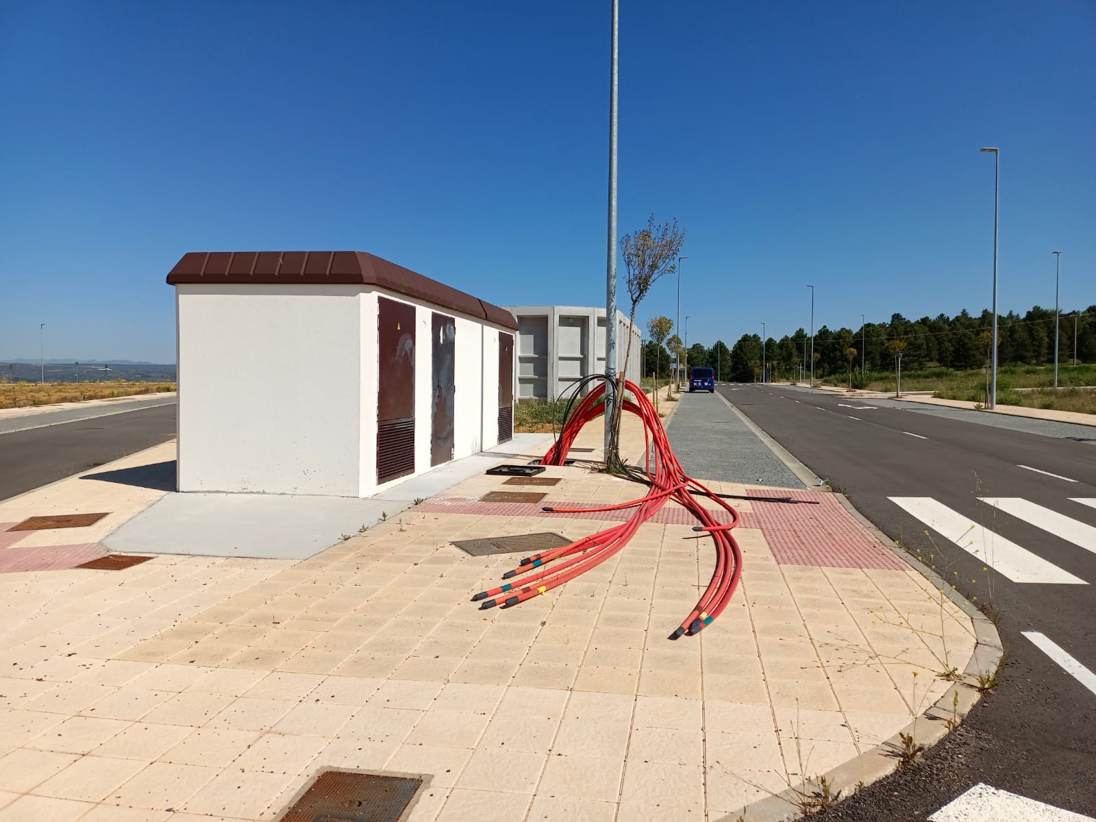 Segundo depósito construido en el Cueto del Moro que mejorará el abastecimiento de agua a Carbajal de la Legua. 