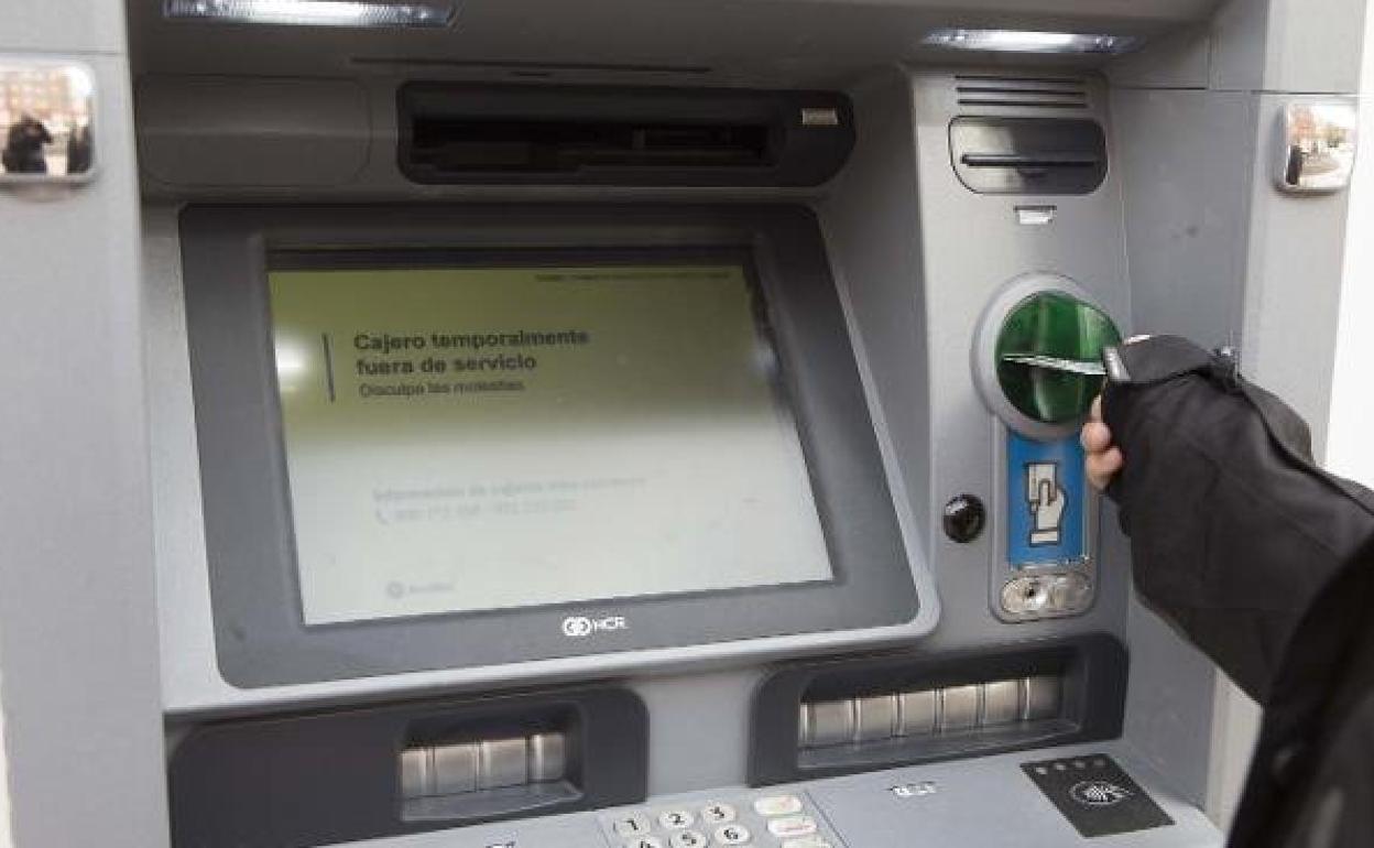 Cajero automático.