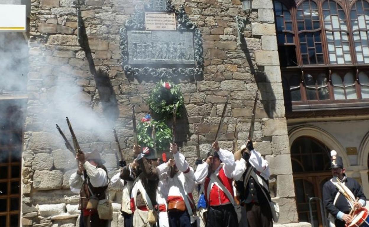 Recreación histórica en Astorga en recuerdo de la batalla de la batalla contra el ejército napoleónico.