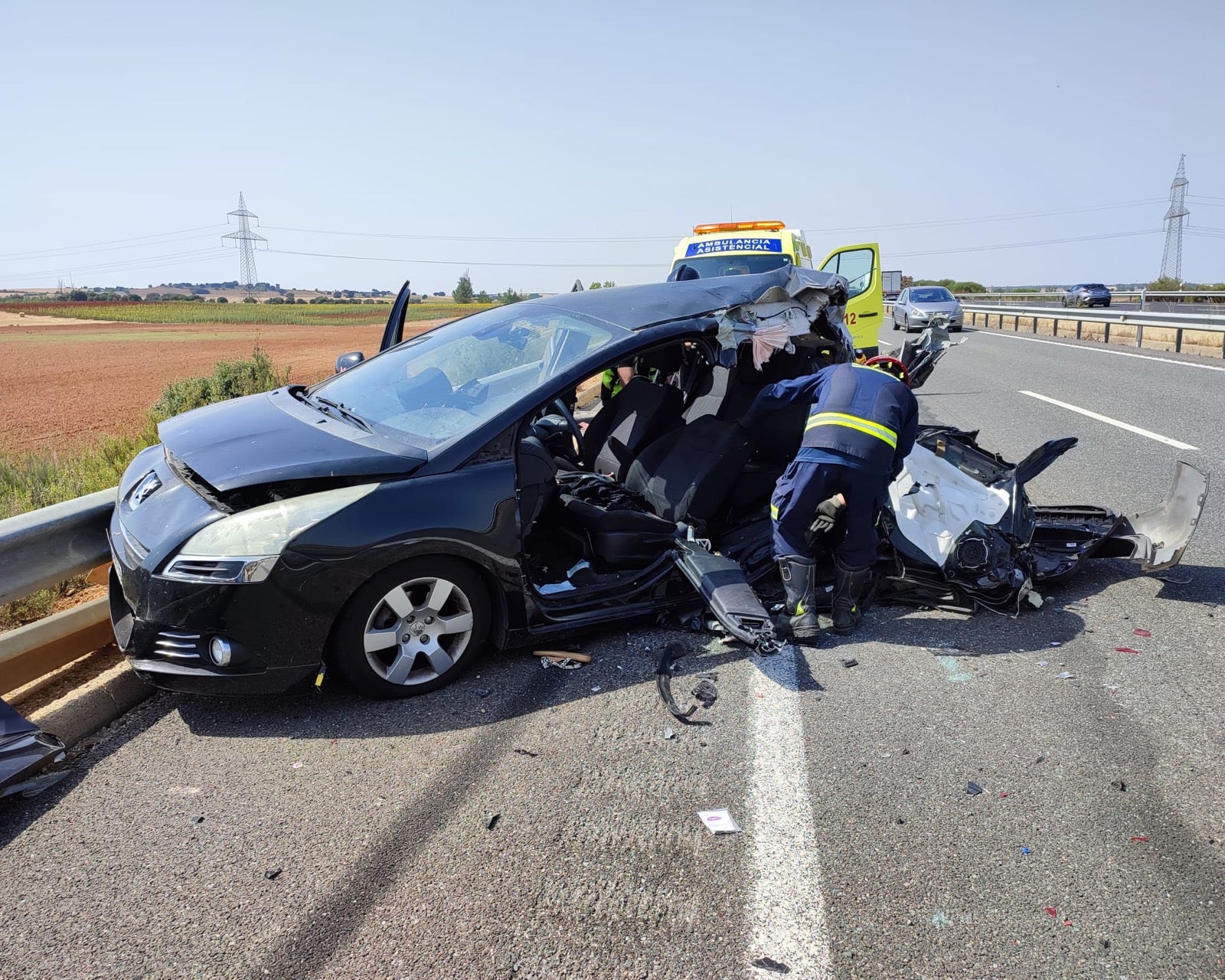 Fotos: Brutal accidente de tráfico en La Antigua