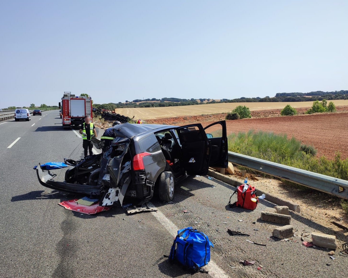 Fotos: Brutal accidente de tráfico en La Antigua