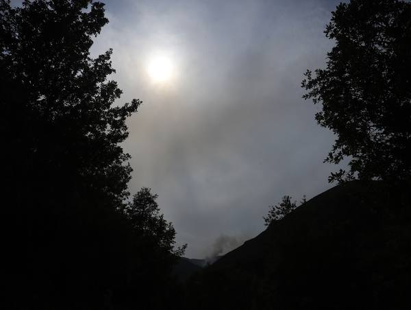 Incendio en la localidad de Paradaseca 