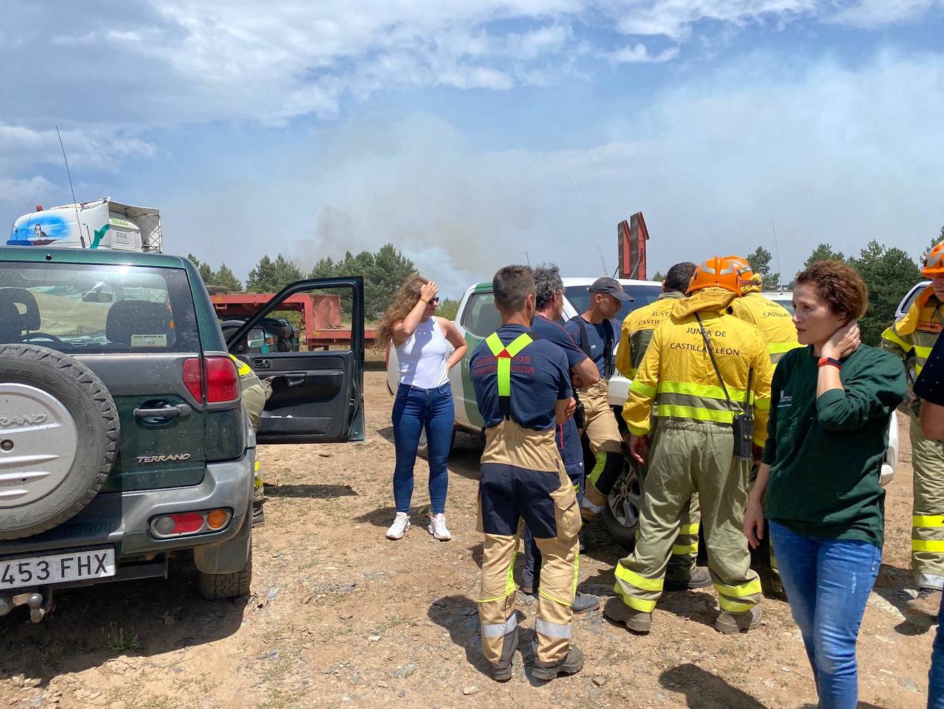 Fotos: Incendio forestal en Montes