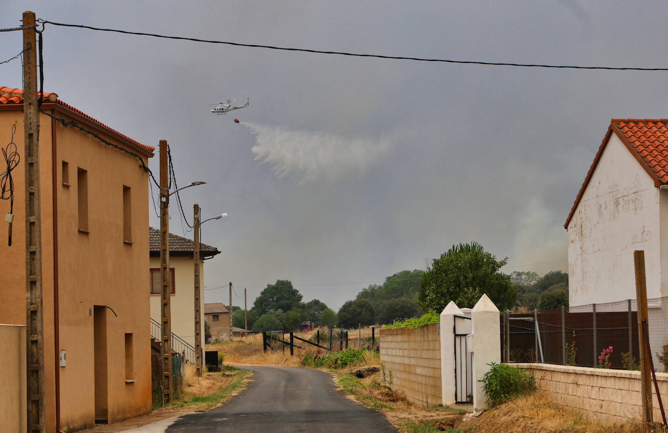 Incendio en la provincia de Zamora