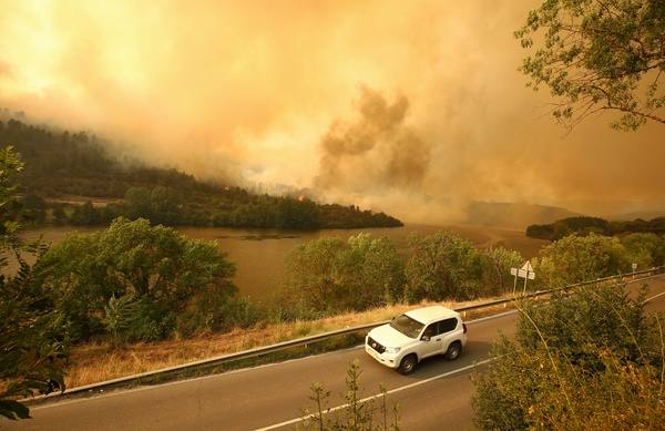 Incendio en el municipio de Puente Domingo Flórez. 