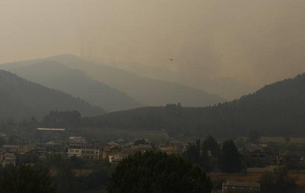 Incendio en el municipio de Puente Domingo Flórez. 