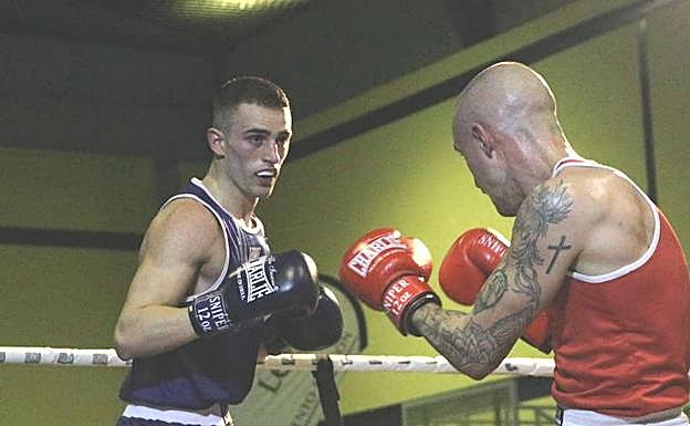 Imagen de archivo de un combate del Club de Boxeo Fuerte y Constante. 