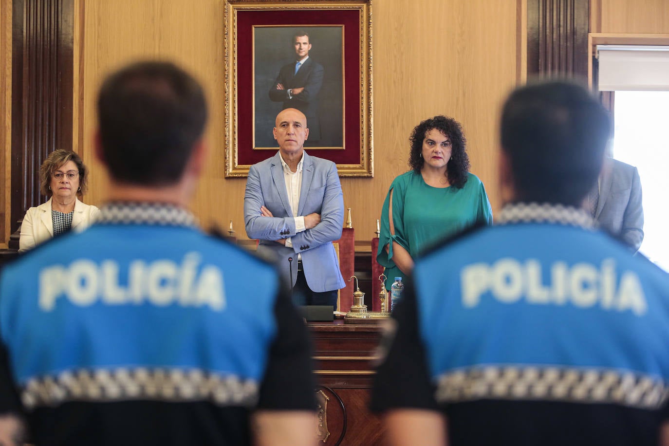 Imagen del pleno ordinadio del mes de julio en el Ayuntamiento de León. 