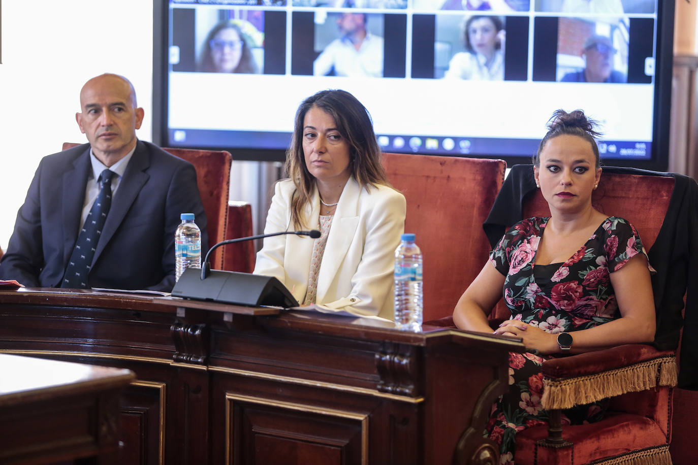 Imagen del pleno ordinadio del mes de julio en el Ayuntamiento de León. 