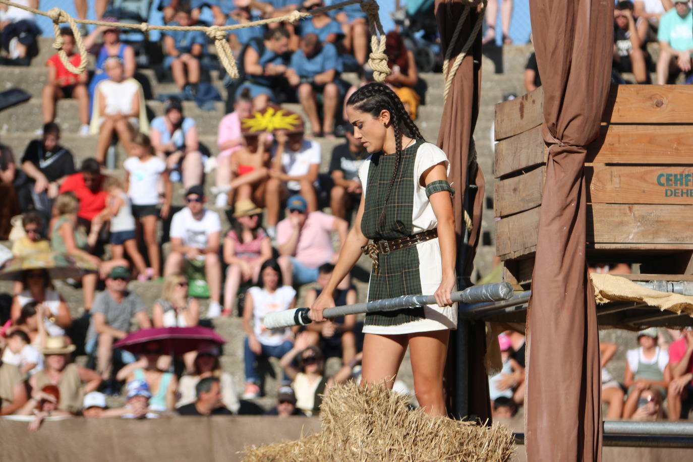 Lucha entre Astures y Romanos en el Anfiteatro de Asturica Augusta. 