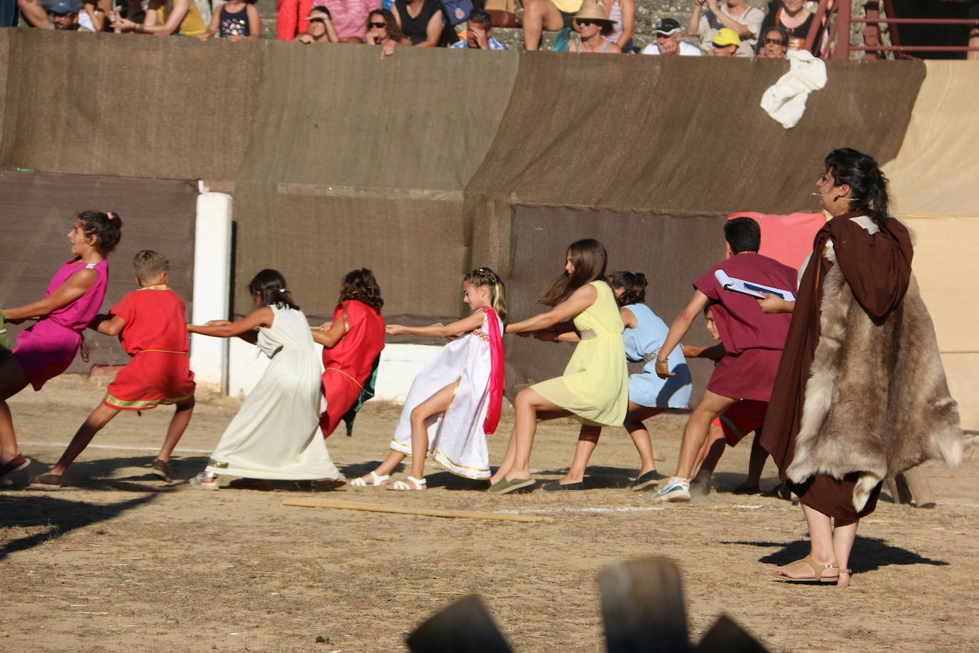 Lucha entre Astures y Romanos en el Anfiteatro de Asturica Augusta. 