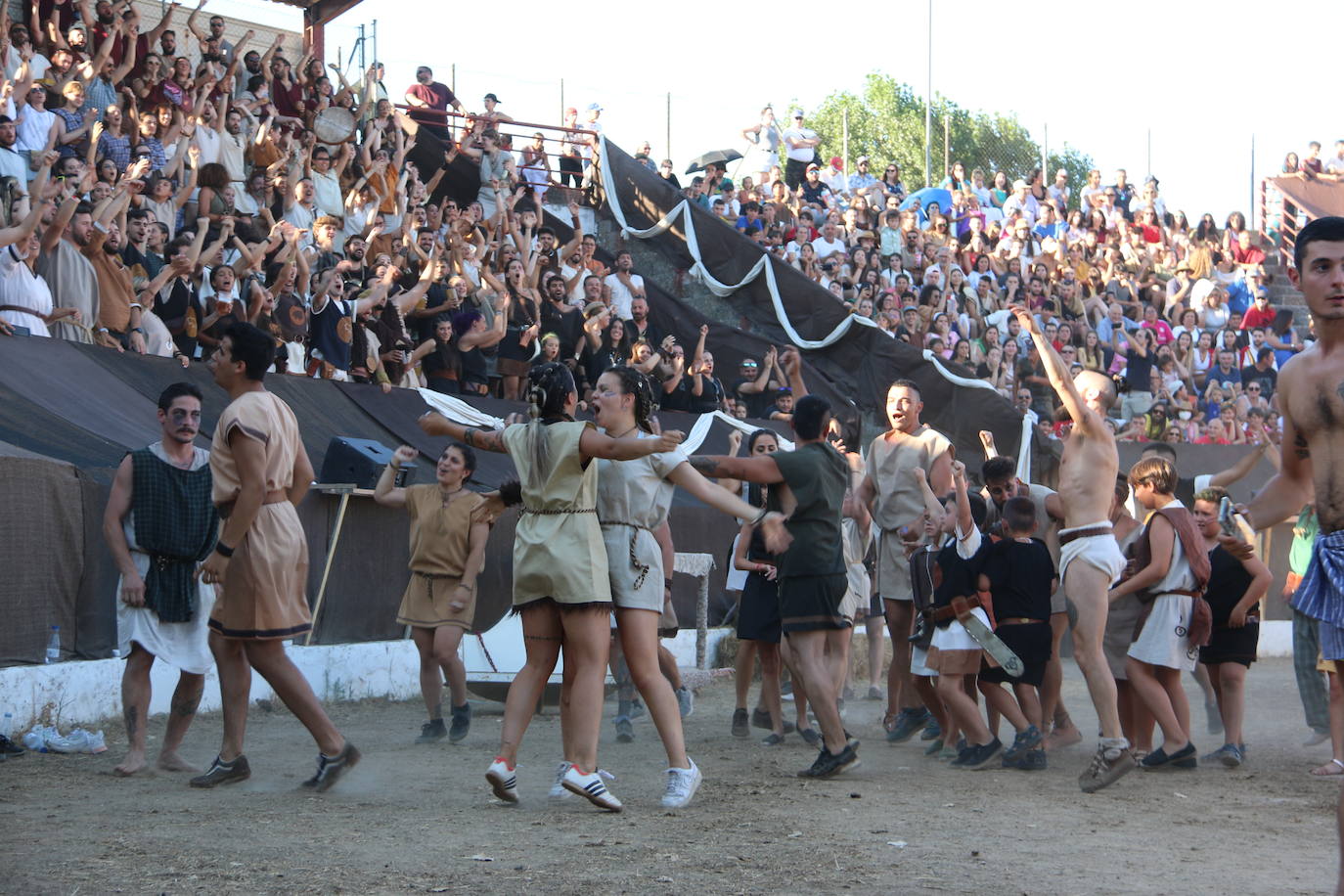 Lucha entre Astures y Romanos en el Anfiteatro de Asturica Augusta. 