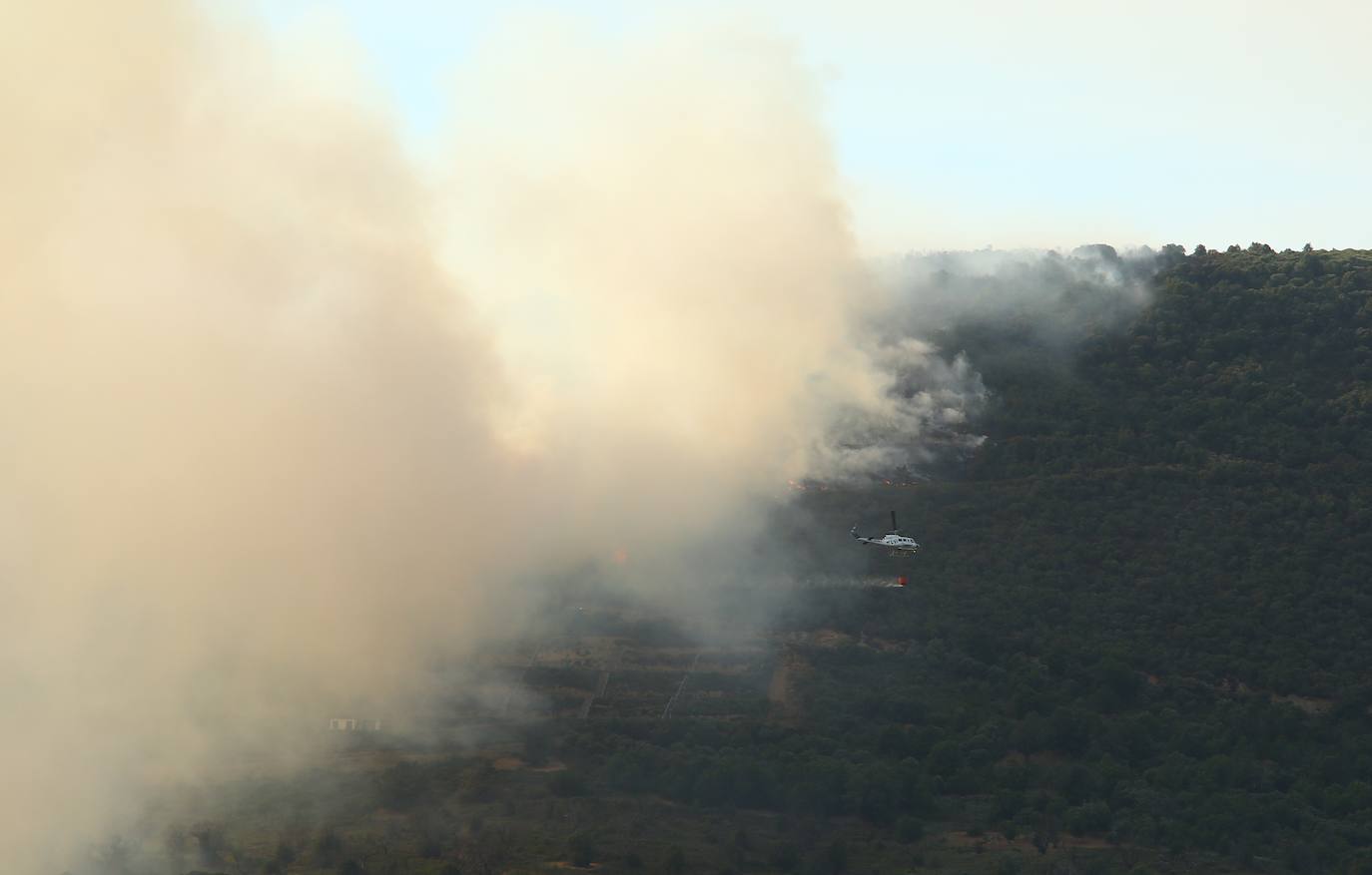 Fotos: Incendio forestal en Fabero 