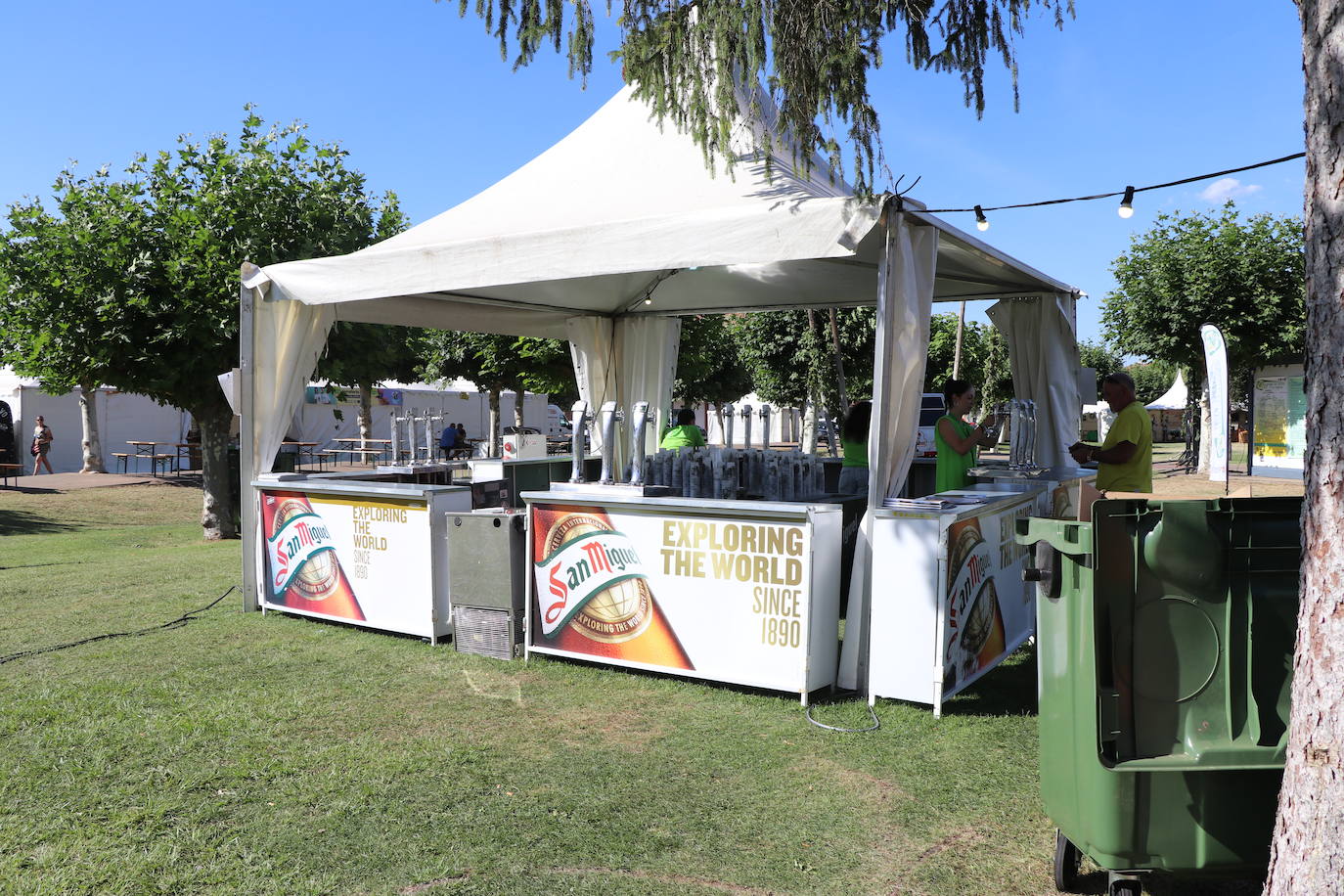 El Parque de la Bolenga donde se celebrará la XV edición de la Feria del Lúpulo y la Cerveza.