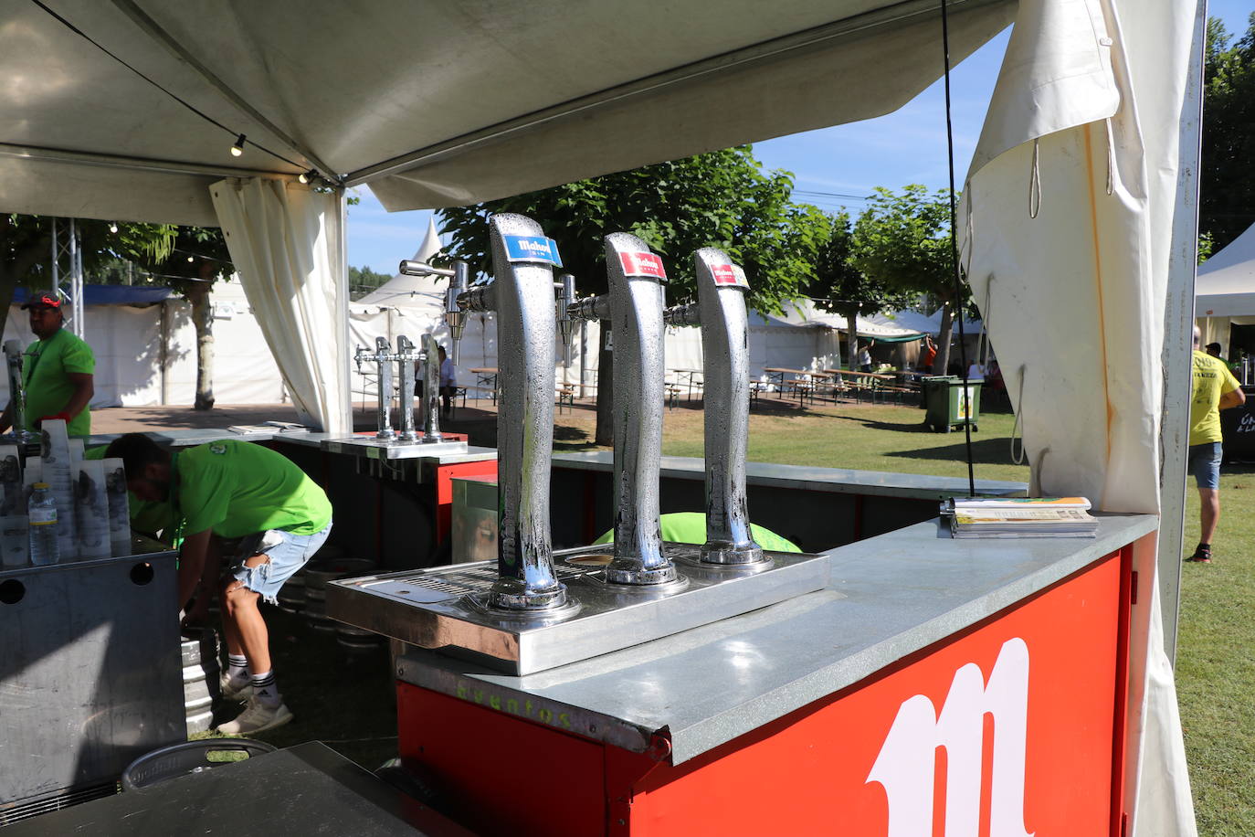 El Parque de la Bolenga donde se celebrará la XV edición de la Feria del Lúpulo y la Cerveza.