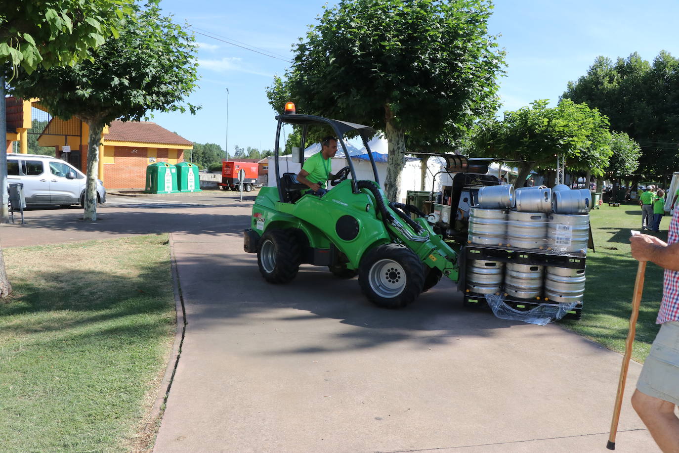 El Parque de la Bolenga donde se celebrará la XV edición de la Feria del Lúpulo y la Cerveza.