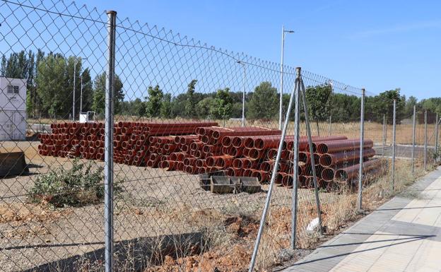 Imagen. Zona de la instalación del nuevo centro comercial de La Lastra. 