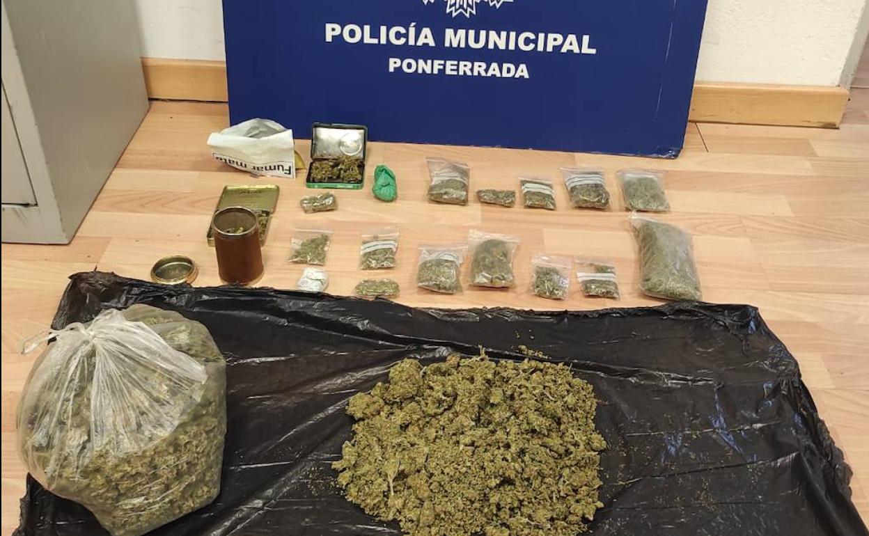 Imagen de la Policía de la droga incautada. 