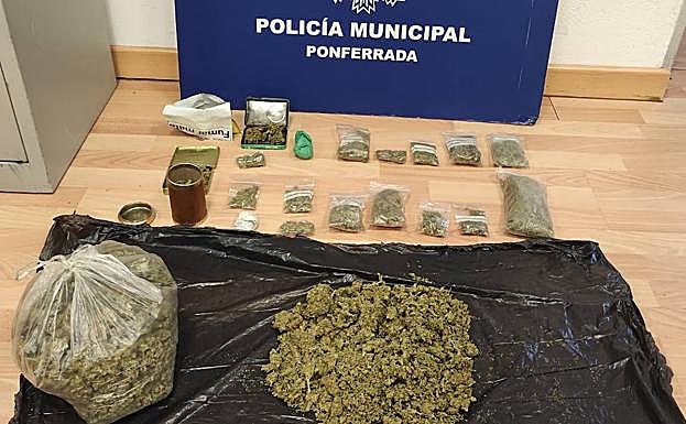 Detenido un hombre 52 años en Ponferrada por portar casi un kilo de marihuana en una mochila