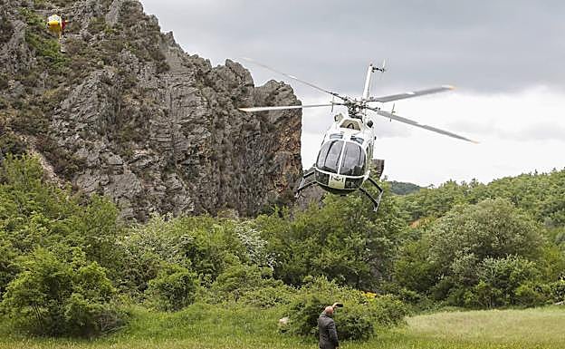 Imagen de archivo de un rescate de la Guardia Civil. 