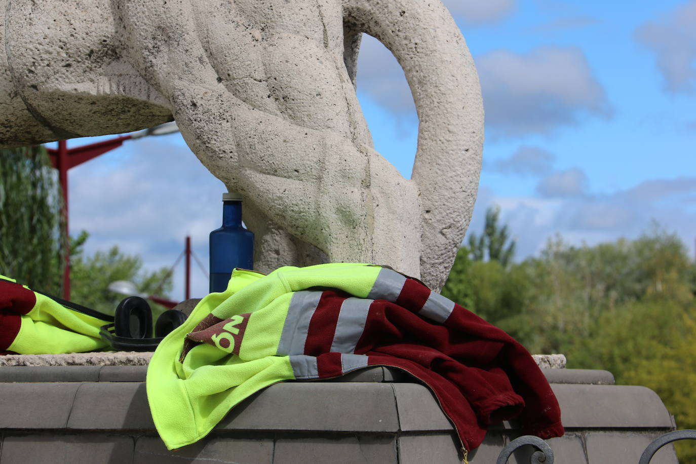 Fotos: Obras en el Puente de los Leones