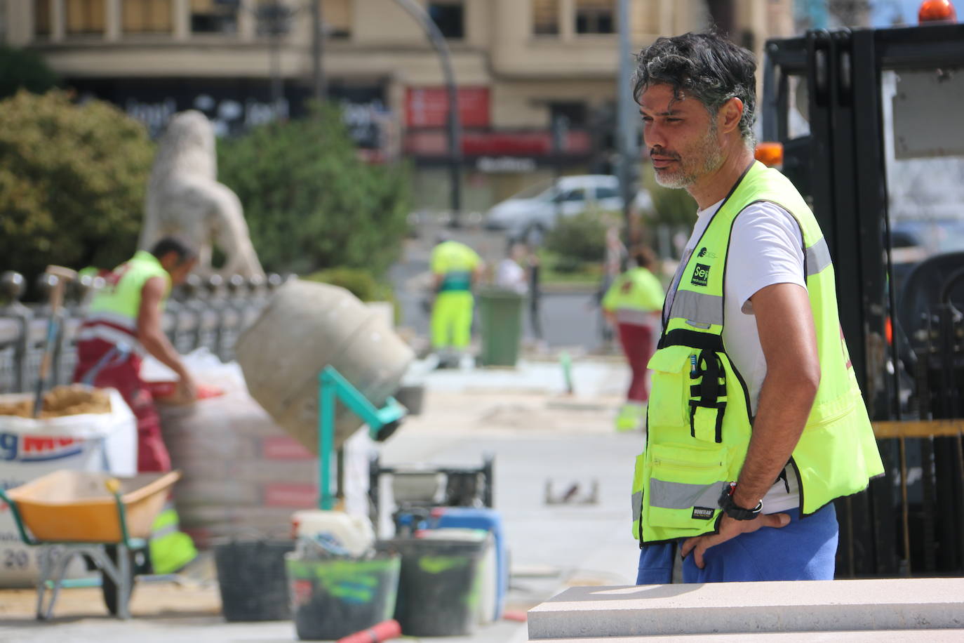 Fotos: Obras en el Puente de los Leones