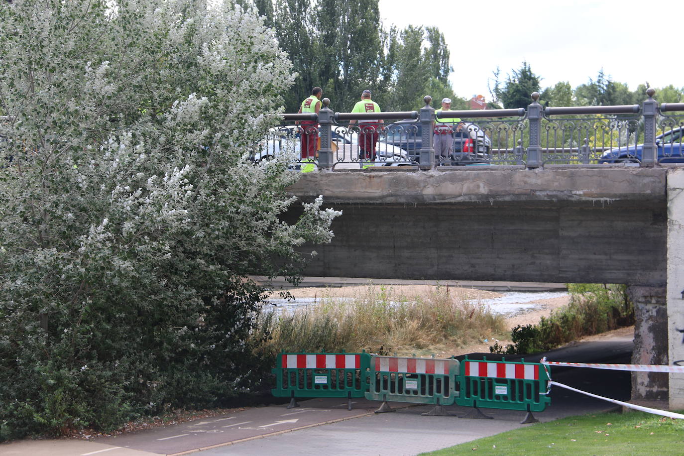 Fotos: Obras en el Puente de los Leones