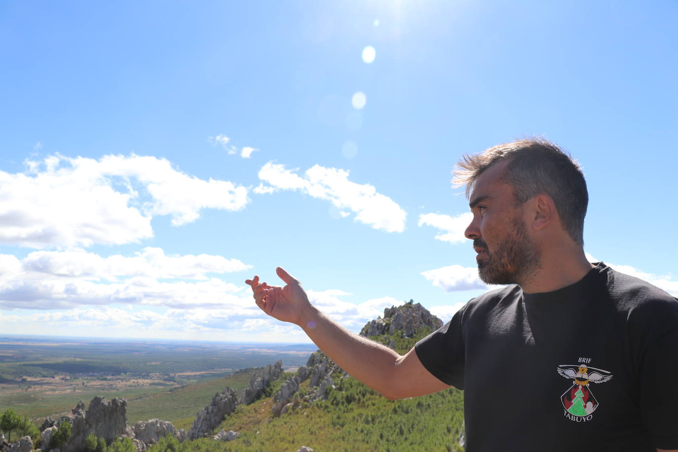 Juan Carlos González, bombero forestal