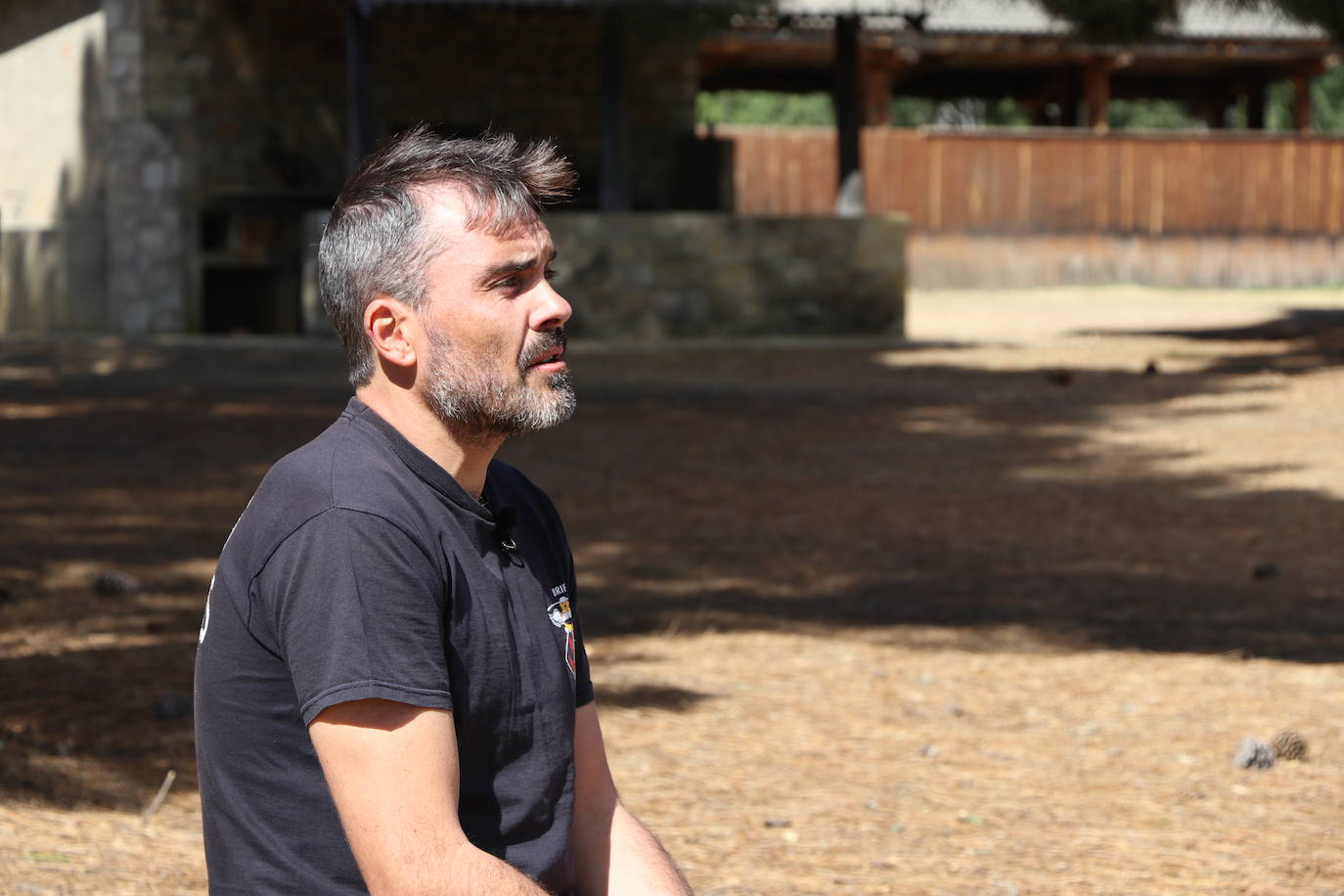 Juan Carlos González, bombero forestal