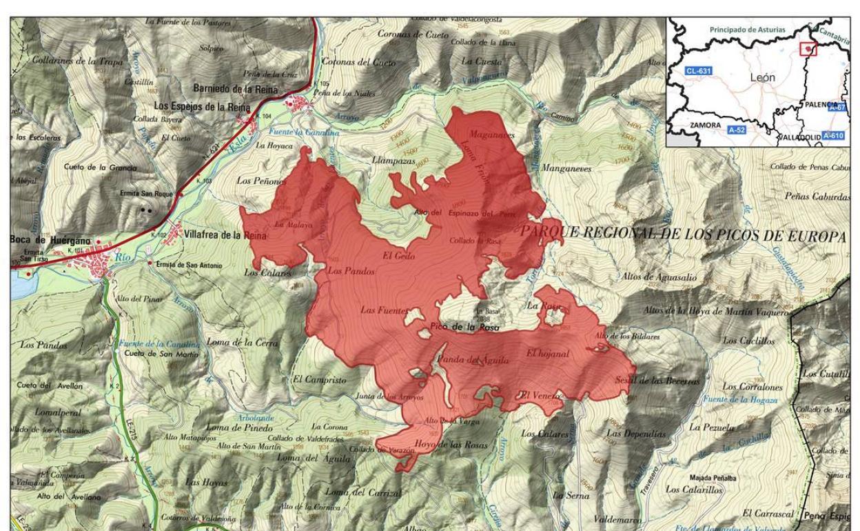 La Junta da por extinguido el fuego de Boca de Huérgano y cifra en 1097 las hectáreas calcinadas