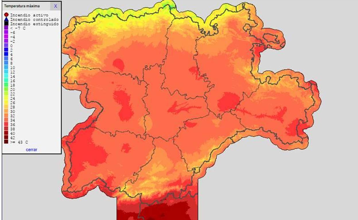 El norte de León será de las pocas zonas donde no se superen los 28 grados de temperatura máxima.