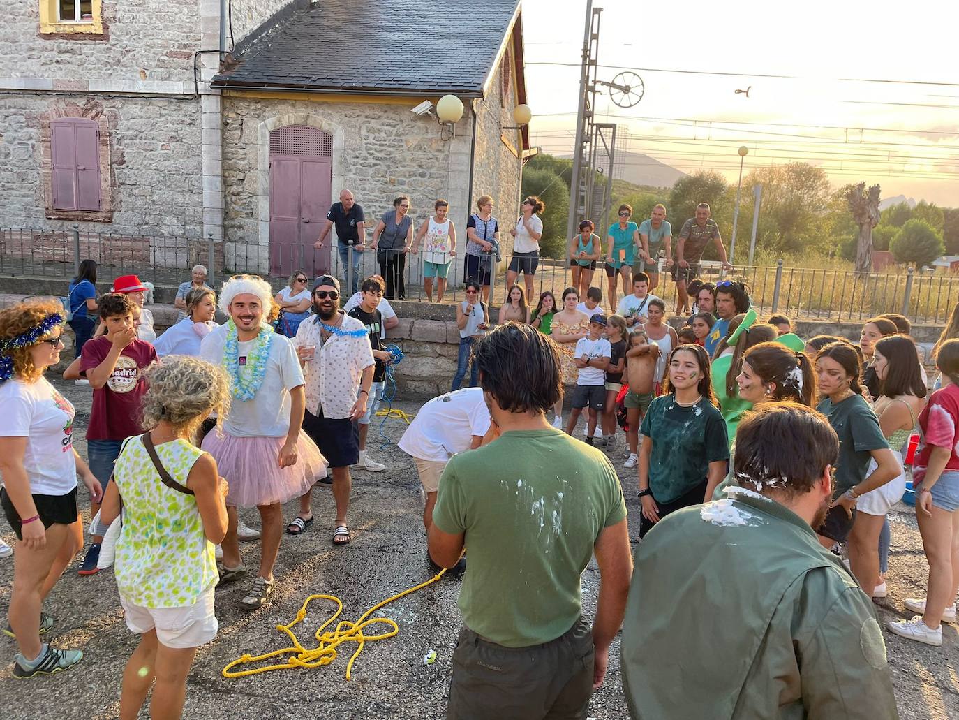 Momentos de las celebraciones patronales en Villamanín.