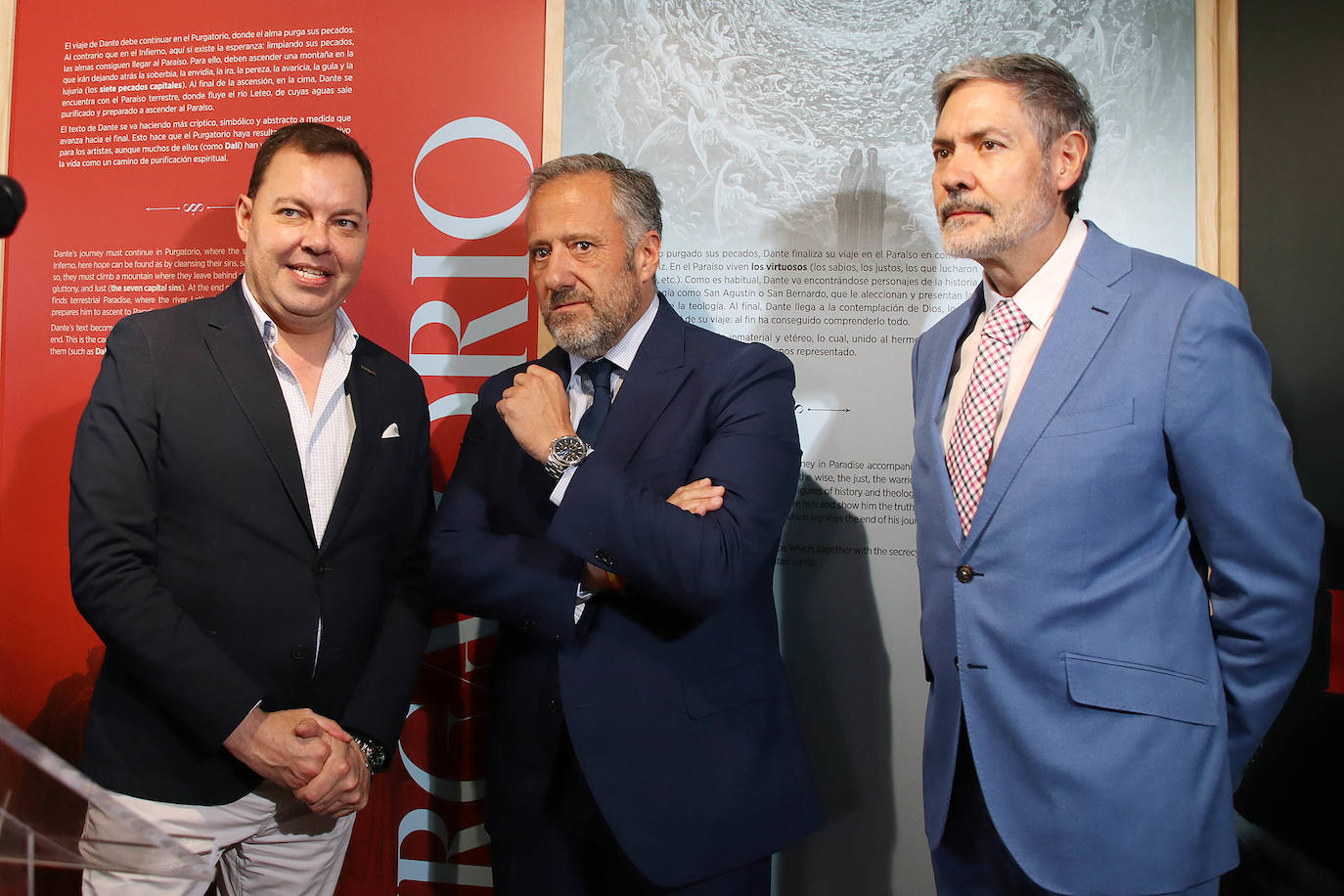 El Presidente de las Cortes, Carlos Pollán participa en la inauguración de la exposición 'La Divina Comedia en el Arte'