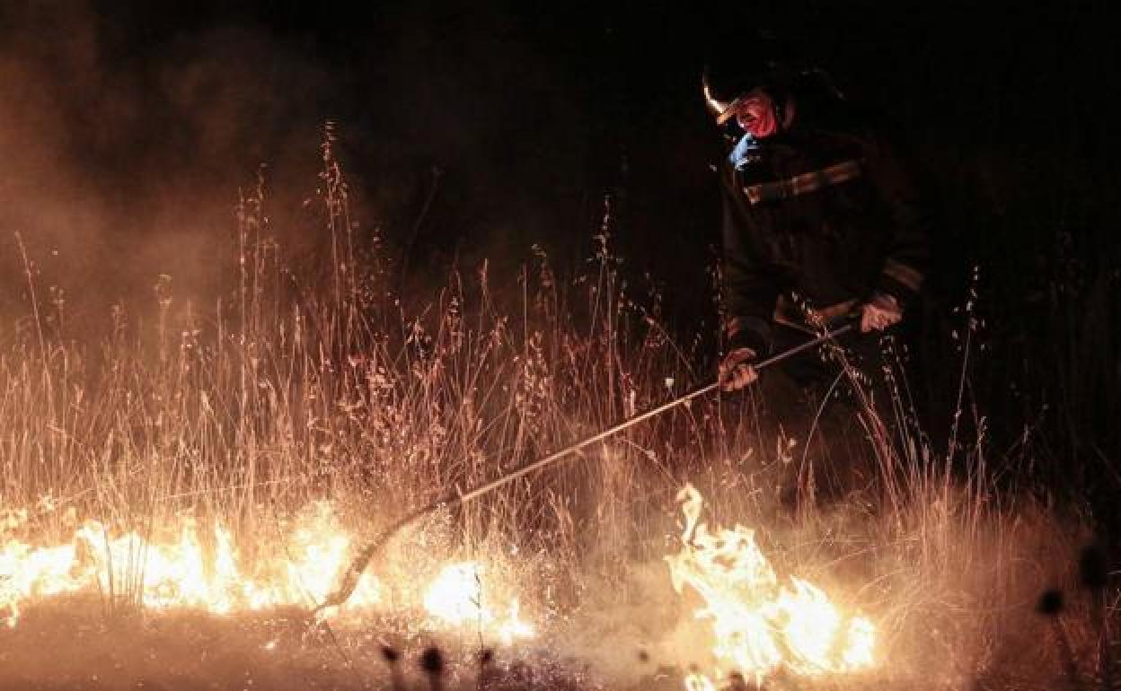 Extinguido en apenas dos horas un incendio en Torneros de Jamuz.