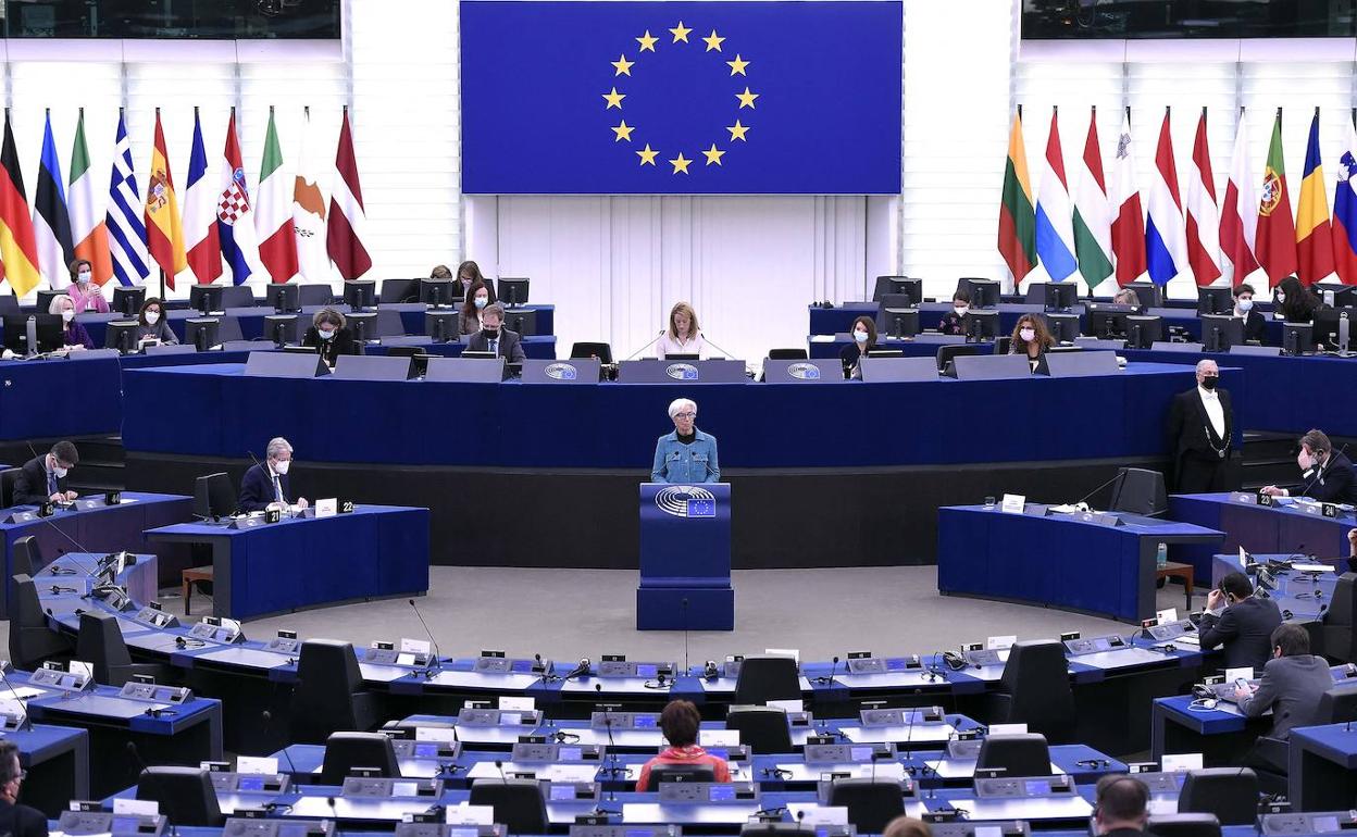 El Parlamento Europeo, en una sesión plenaria