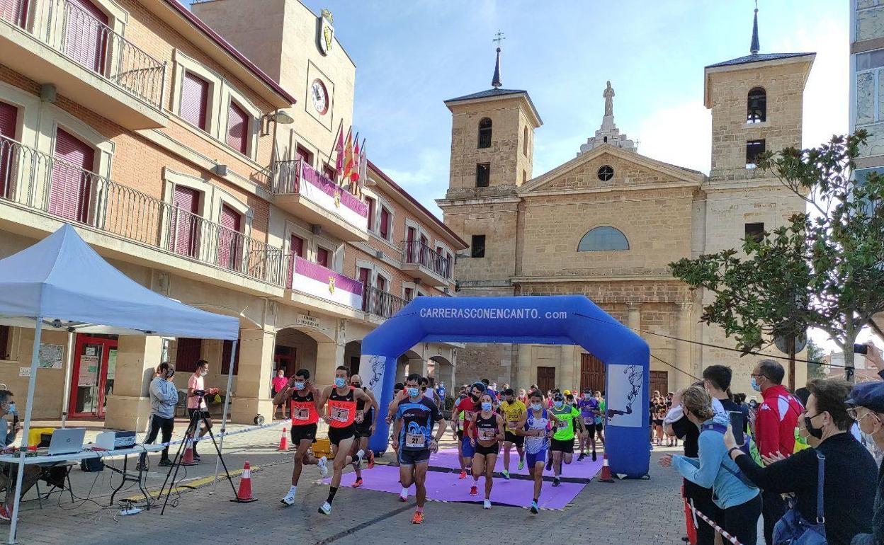 Imagen de la pasada edición de la carrera de El Cachón en Valencia de Don Juan.