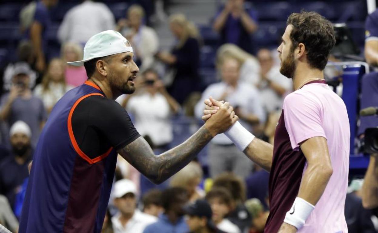 Karen Khachanov y Nick Kyrgios.