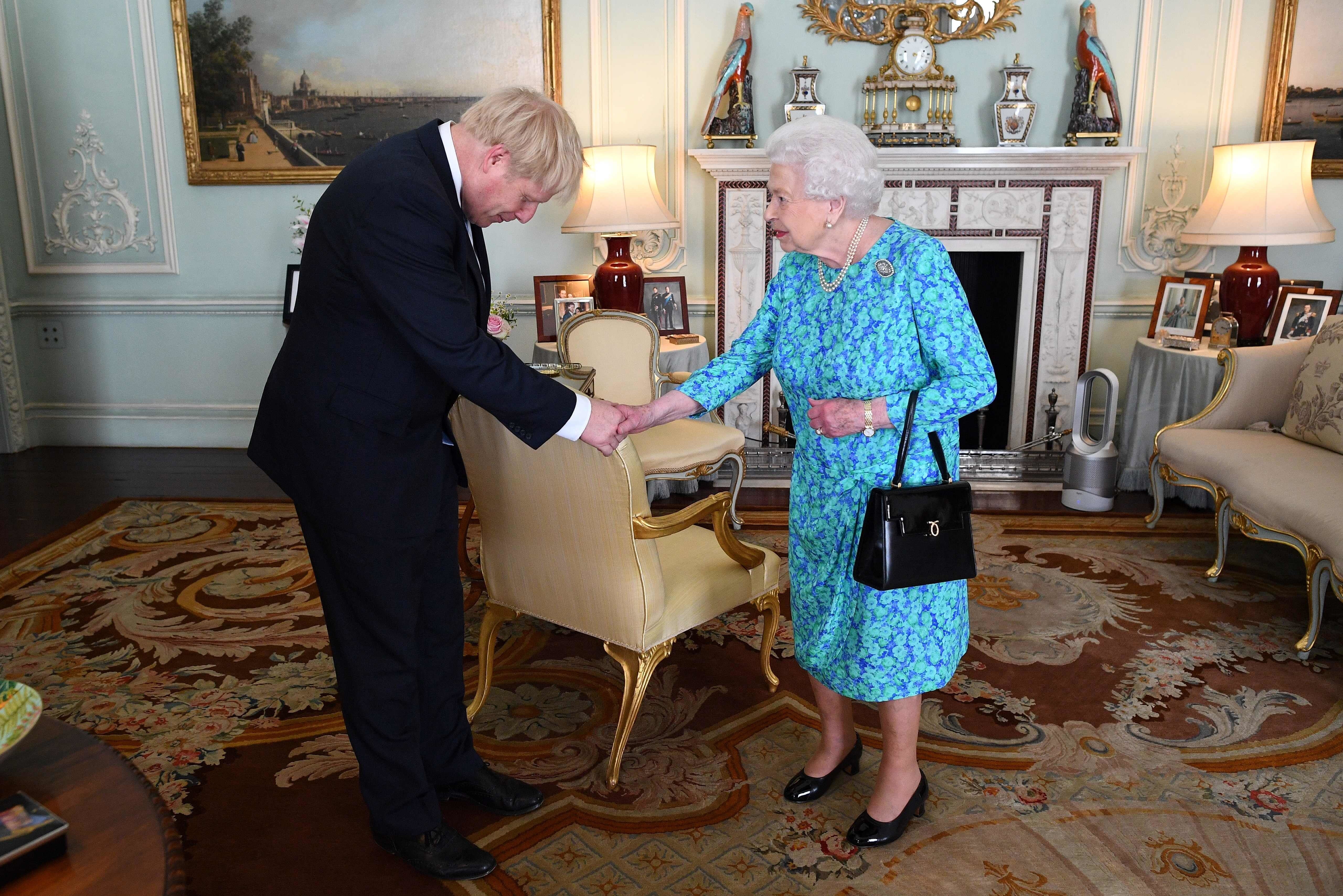 La reina recibe al recién nombrado primer ministro, Boris Johnson, el 24 de juliode 2019