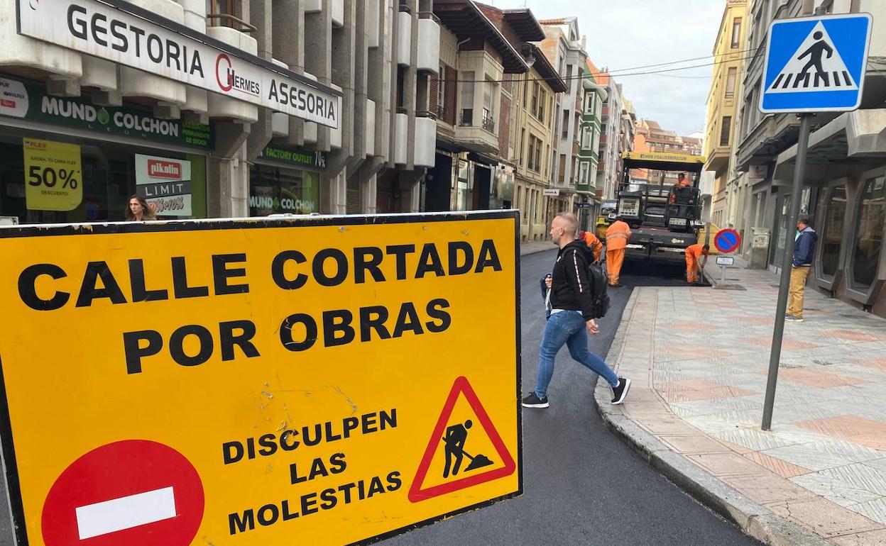 Calles cortadas en el Centro de León.