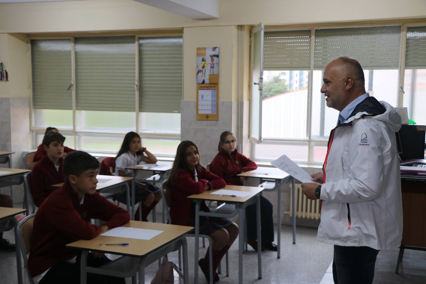 Inicio de curso para los alumnos de la ESO y Bachillerato del colegio Leonés.