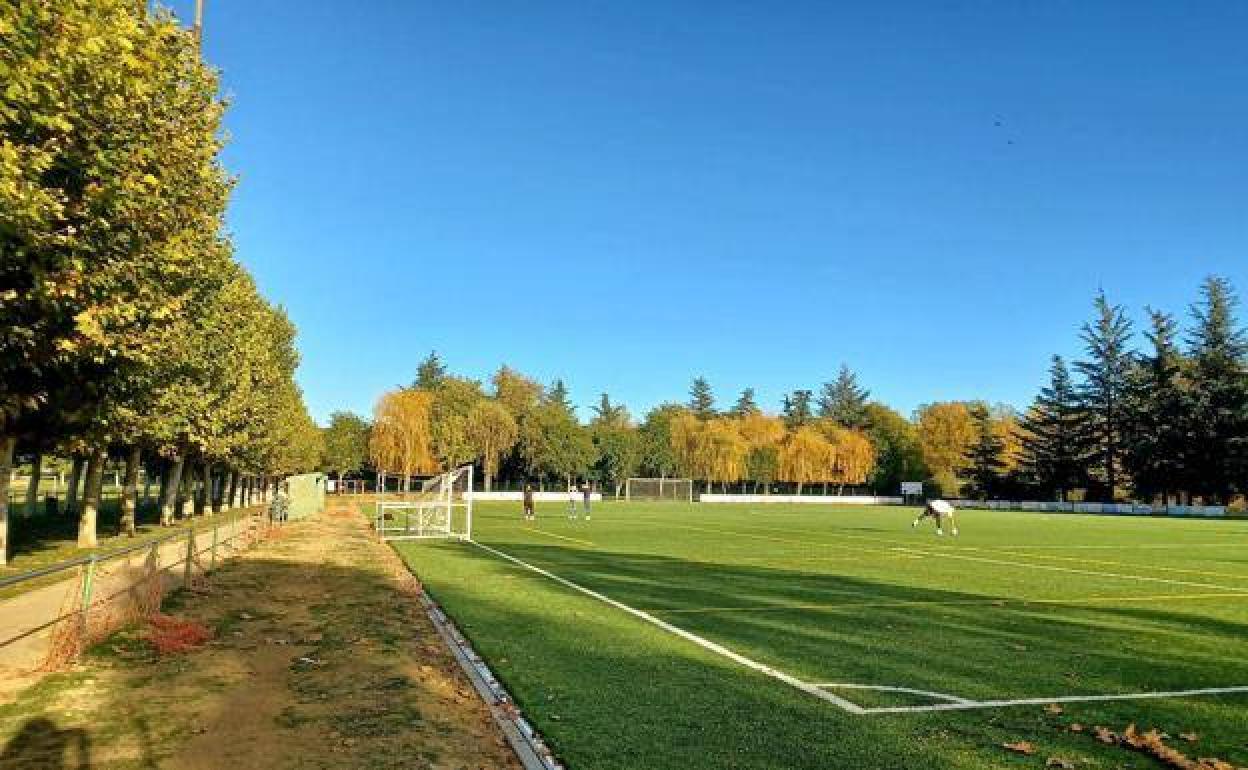 El campo de fútbol de La Granja.