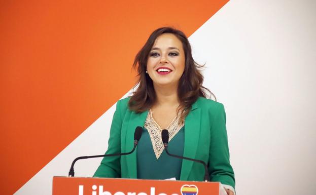 Gemma Villarroel, durante la rueda de prensa de este jueves. 