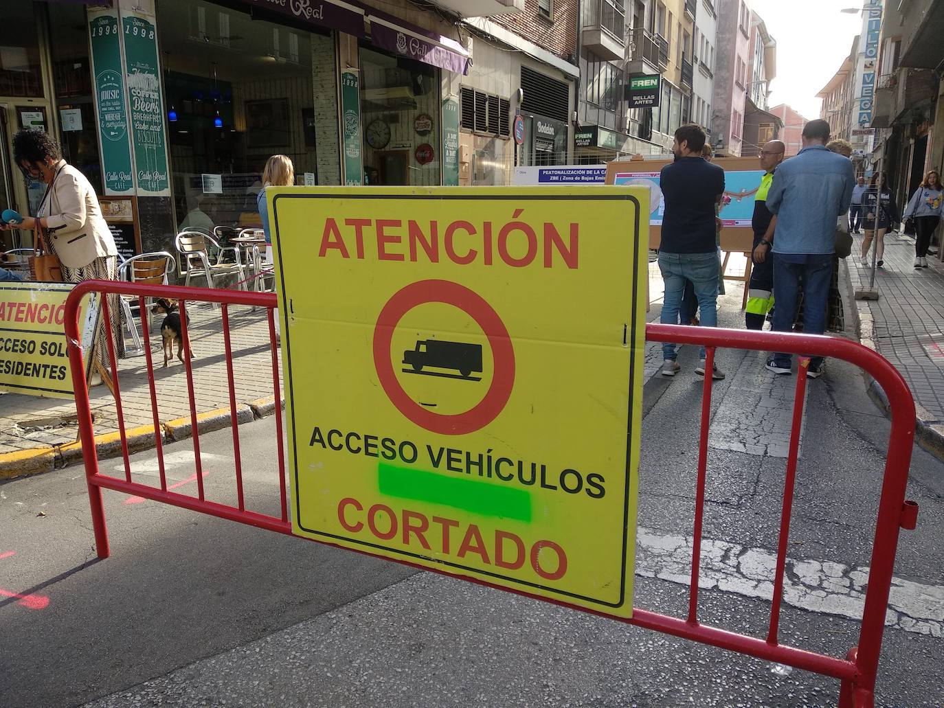 Presentación de las obras de peatonalización de la calle Real de Ponferrada.